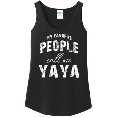 My Favorite People Call Me Yaya Ladies Essential Tank