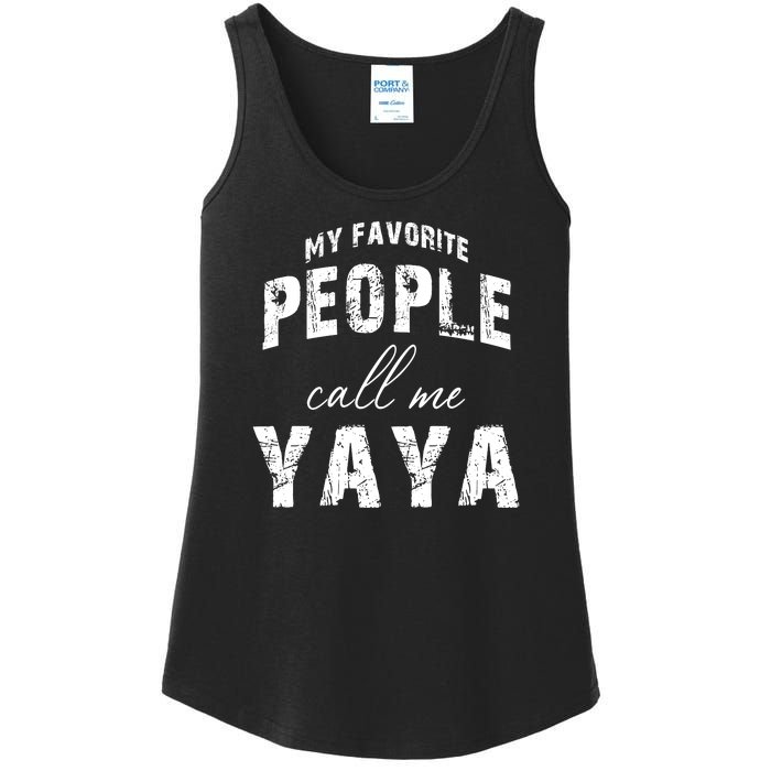 My Favorite People Call Me Yaya Ladies Essential Tank