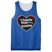 My Favorite Player Calls Me Grandma Baseball Lover Sport Cute Gift Mesh Reversible Basketball Jersey Tank