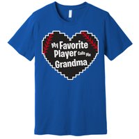 My Favorite Player Calls Me Grandma Baseball Lover Sport Cute Gift Premium T-Shirt