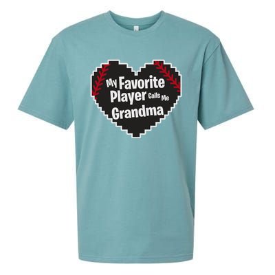 My Favorite Player Calls Me Grandma Baseball Lover Sport Cute Gift Sueded Cloud Jersey T-Shirt