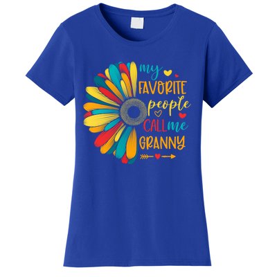 My Favorite People Call Me Granny Floral Granny Mother's Day Gift Women's T-Shirt