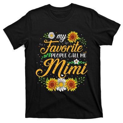 My Favorite People Call Me Mimi Mother's Day Gifts T-Shirt