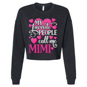 My Favorite People Call Me Mimi Cropped Pullover Crew