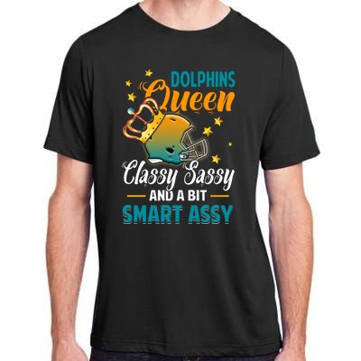 Miami Football Queen Classy Sassy And A Bit Smart Assy Adult ChromaSoft Performance T-Shirt