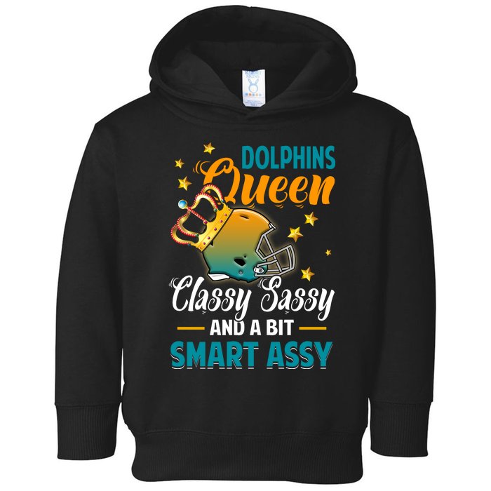 Miami Football Queen Classy Sassy And A Bit Smart Assy Toddler Hoodie