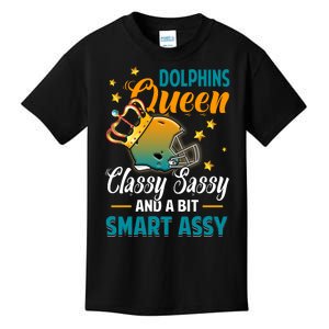 Miami Football Queen Classy Sassy And A Bit Smart Assy Kids T-Shirt