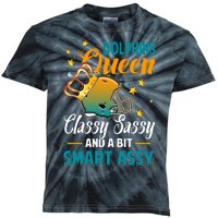 Miami Football Queen Classy Sassy And A Bit Smart Assy Kids Tie-Dye T-Shirt