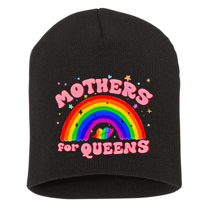 Mothers For Queens Drag Is Not A Crime Support Drag LGBTQ Rights Short Acrylic Beanie