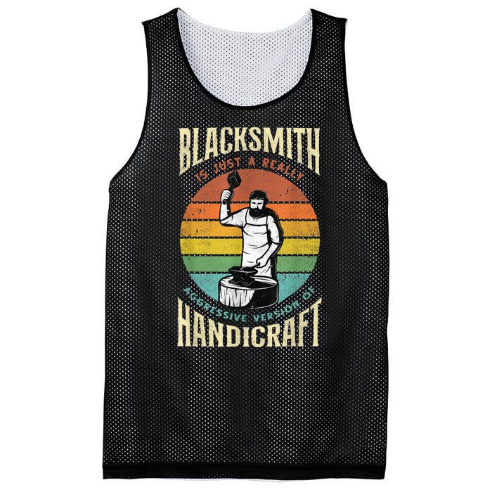 Metalworker Funny Quote Metalsmith Blacksmithing Forging Mesh Reversible Basketball Jersey Tank