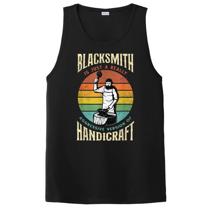 Metalworker Funny Quote Metalsmith Blacksmithing Forging PosiCharge Competitor Tank