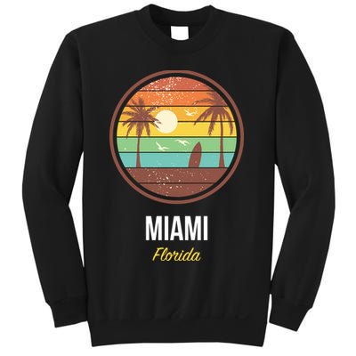 Miami Florida Retro Vintage Sunset Sweatshirt