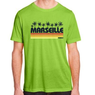 Marseille France Retro Tourism Cool Gift Adult ChromaSoft Performance T-Shirt