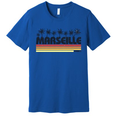 Marseille France Retro Tourism Cool Gift Premium T-Shirt