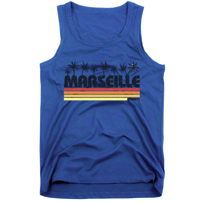 Marseille France Retro Tourism Cool Gift Tank Top