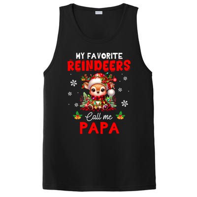 My Favorite Reindeers Call Me Papa Xmas Colorful Family Funny Gift PosiCharge Competitor Tank