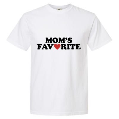 Moms Favorite Red Heart Cute Gift Garment-Dyed Heavyweight T-Shirt