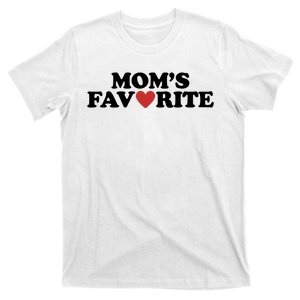 Moms Favorite Red Heart Cute Gift T-Shirt