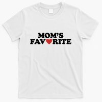 Moms Favorite Red Heart Cute Gift T-Shirt