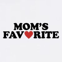 Moms Favorite Red Heart Cute Gift T-Shirt