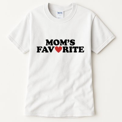 Moms Favorite Red Heart Cute Gift Tall T-Shirt