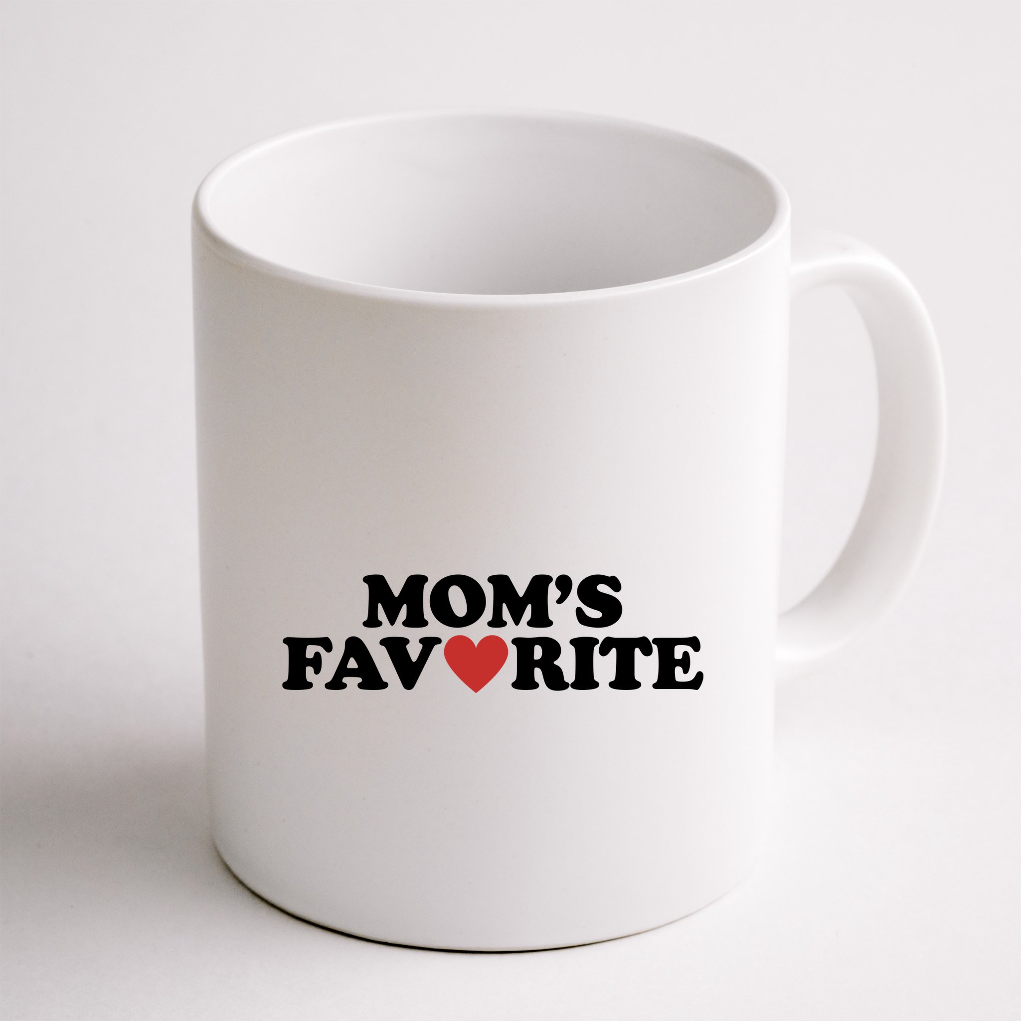 Moms Favorite Red Heart Cute Gift Mug