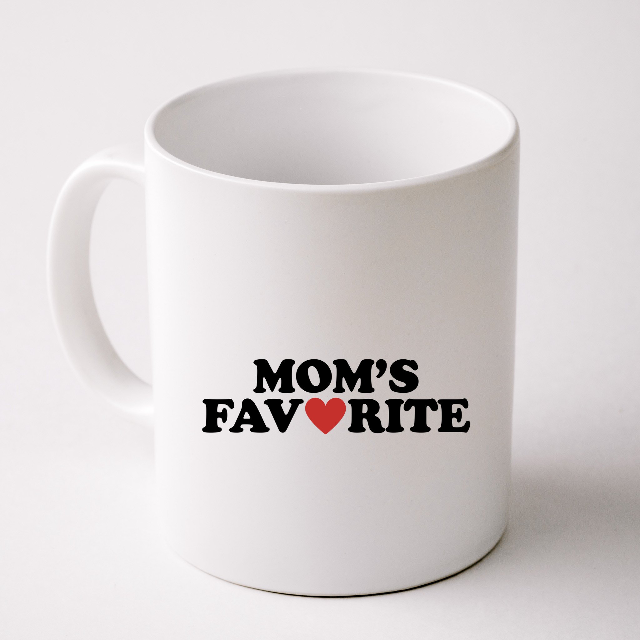 Moms Favorite Red Heart Cute Gift Mug
