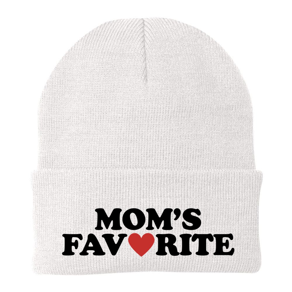 Moms Favorite Red Heart Cute Gift Beanie