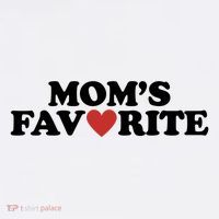 Moms Favorite Red Heart Cute Gift Women's V-Neck T-Shirt
