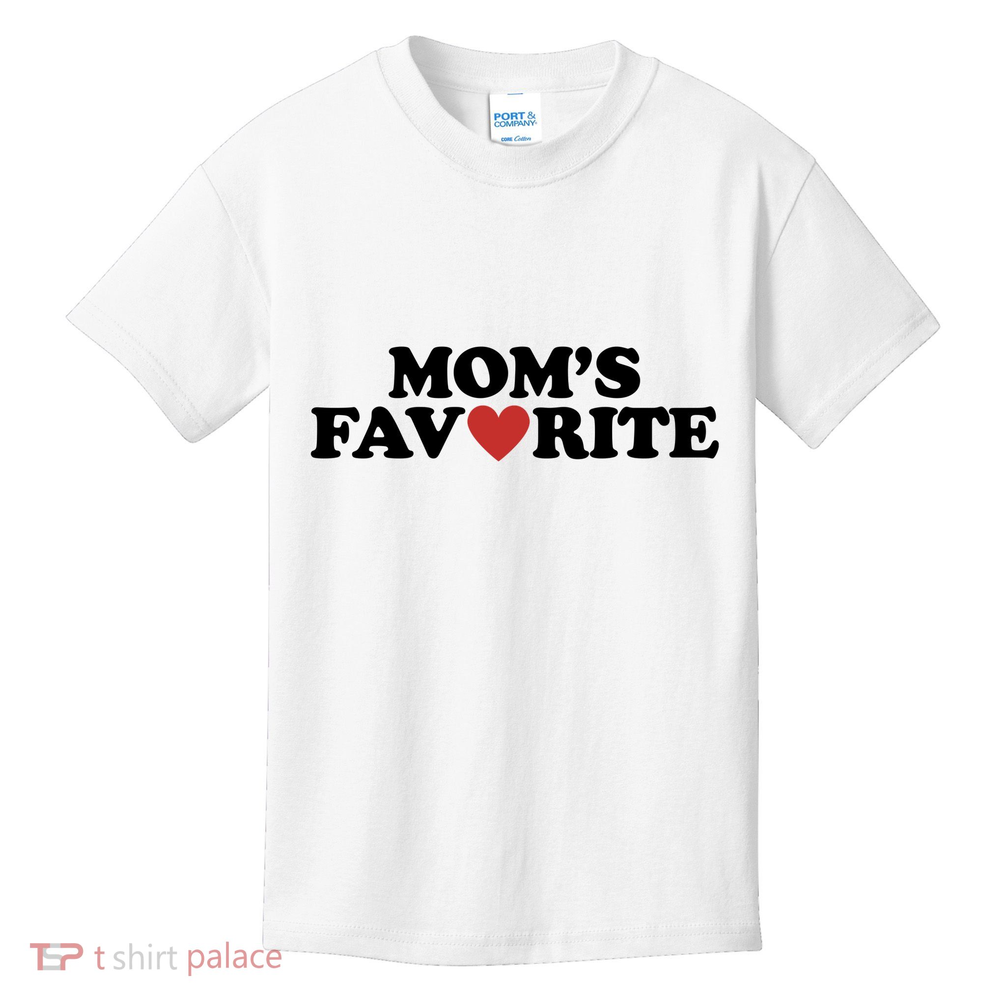 Moms Favorite Red Heart Cute Gift Kids T-Shirt