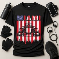 Miami Formula Racing Track Circuit United States Flag Cooling Performance Crew T-Shirt