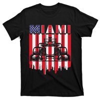 Miami Formula Racing Track Circuit United States Flag T-Shirt