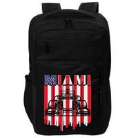 Miami Formula Racing Track Circuit United States Flag Impact Tech Backpack