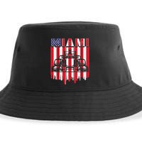 Miami Formula Racing Track Circuit United States Flag Sustainable Bucket Hat