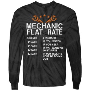 Mechanic Flat Rate Tie-Dye Long Sleeve Shirt