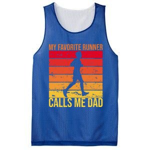 My Favorite Runner Calls Me Dad Running FatherS Day Gift Mesh Reversible Basketball Jersey Tank