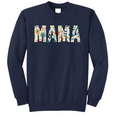 Mama Floral Retro Tall Sweatshirt