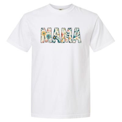 Mama Floral Retro Garment-Dyed Heavyweight T-Shirt