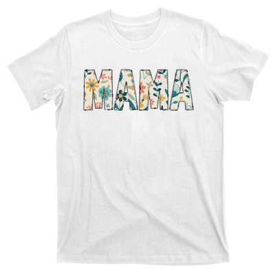 Mama Floral Retro T-Shirt