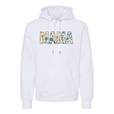 Mama Floral Retro Premium Hoodie