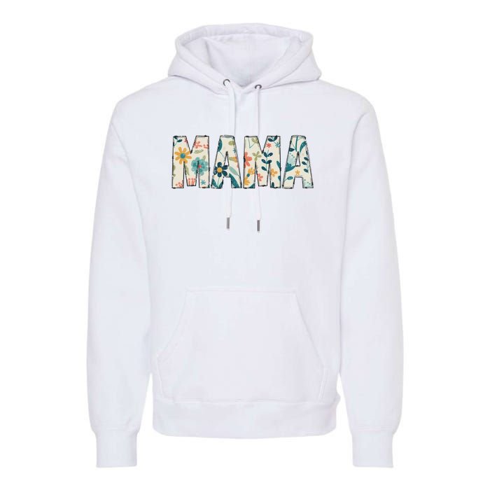 Mama Floral Retro Premium Hoodie