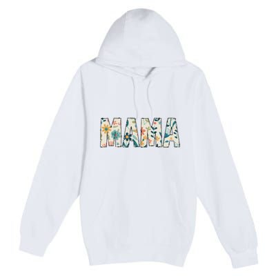 Mama Floral Retro Premium Pullover Hoodie