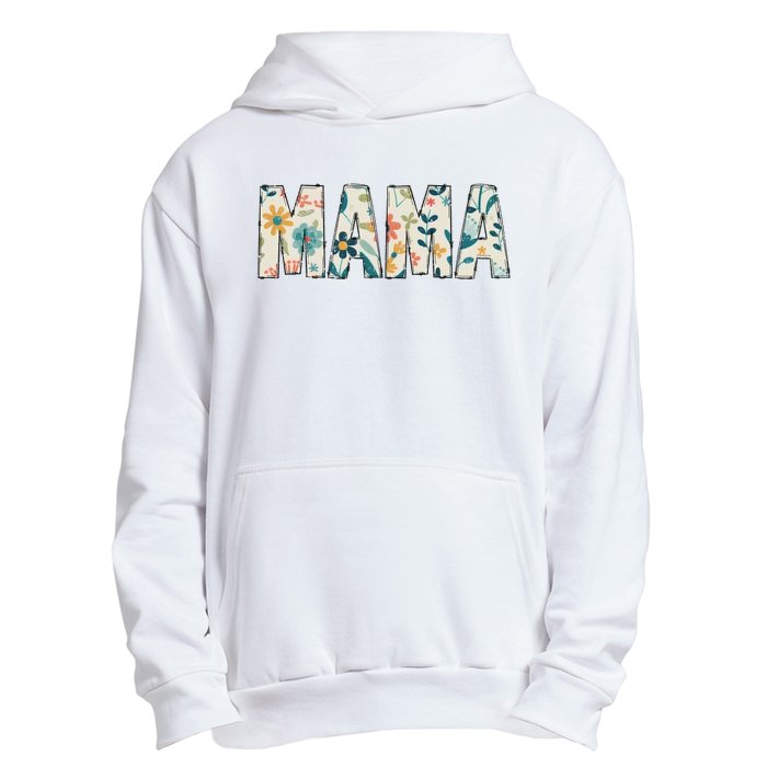 Mama Floral Retro Urban Pullover Hoodie