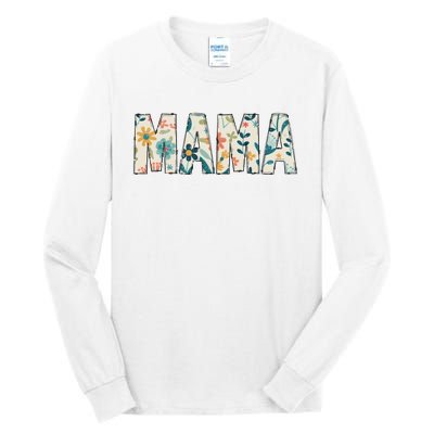 Mama Floral Retro Tall Long Sleeve T-Shirt