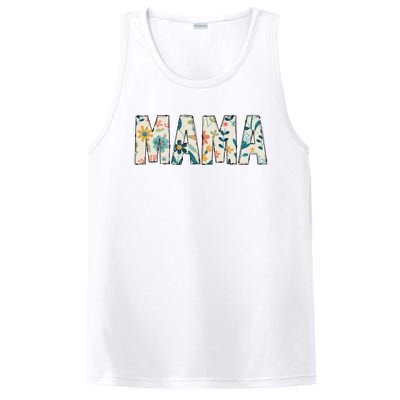 Mama Floral Retro PosiCharge Competitor Tank