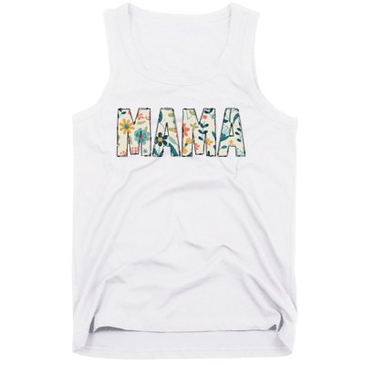 Mama Floral Retro Tank Top