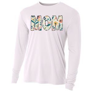 Mom Floral Retro Cooling Performance Long Sleeve Crew