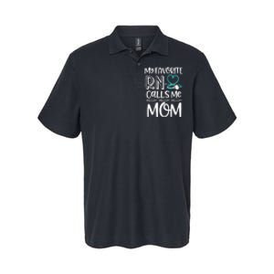 My Favorite Rn Calls Me Mom Nurse Gift From Daughter Softstyle Adult Sport Polo