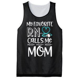 My Favorite Rn Calls Me Mom Nurse Gift From Daughter Mesh Reversible Basketball Jersey Tank