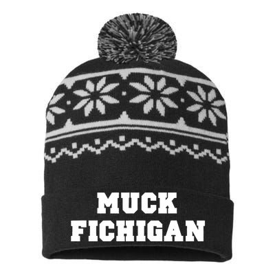 Muck Fichigan Rivalry USA-Made Snowflake Beanie